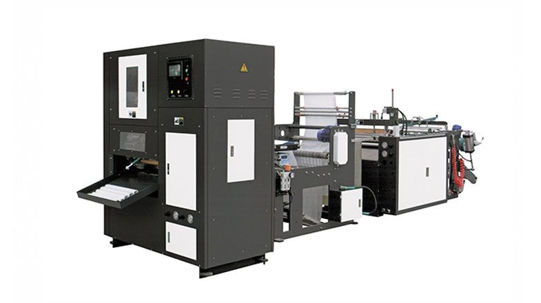 ONE Lines fully automatic bottom sealing bag-on-roll making Machine With CoreHC-YX700