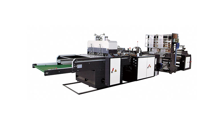 HC-CB500X2Two Lines High Speed T-shirt Bag Making Machine With Side Gusset