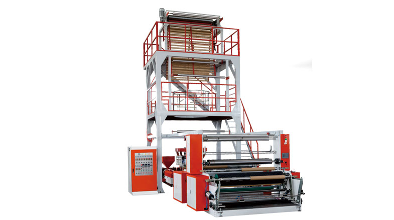 SJG×2-FM900/1200/1400/1700Two-layer Co-extrusion Rotary Die Film Blowing Machine