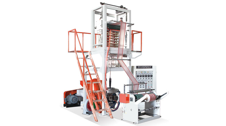 SJ45×2/50×2PE Double-colour Strip Film Blowing Machine